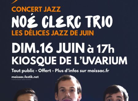 Concert de Jazz - Noé Clec Trio Le 16 juin 2024