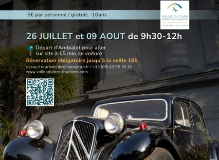 Visite d'une collection de voitures anciennes : Peugeot et Citroën le 09 août 