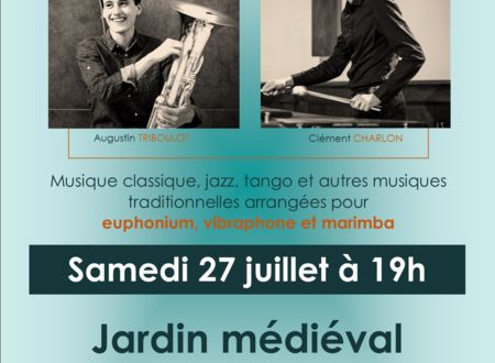 Concert au Jardin médiéval et ses tours - Duo Paxte 