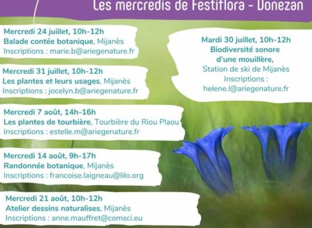 Les mercredis de Festiflora - Donezan les plantes des tourbières 