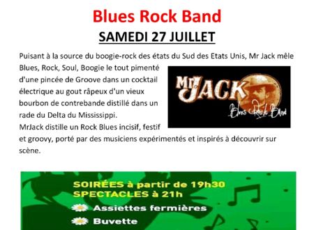 Guinguette à la Ferme du Devès «MR JACK» Blues Rock Band 