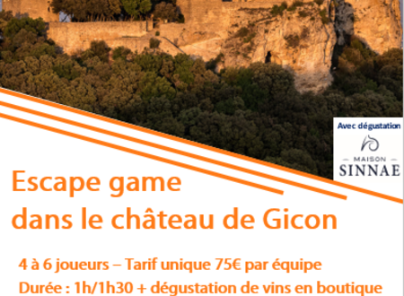 Escape Game « Les secrets du Château » au Château de Gicon 