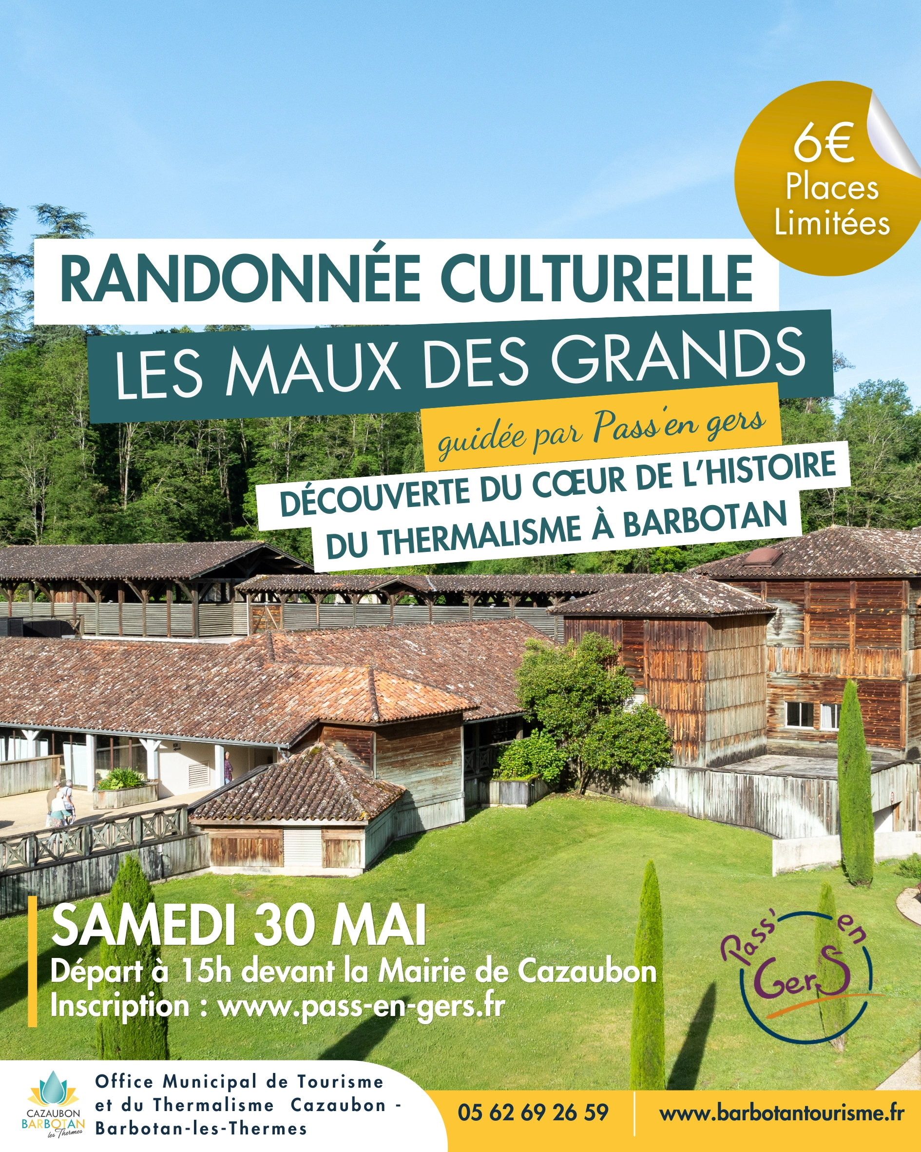 Randonnées guidées Pass en Gers à Cazaubon Barbotan-les-Thermes 