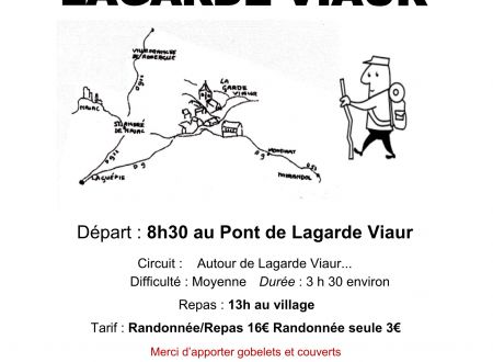 Randonnée repas de Lagarde Viaur 