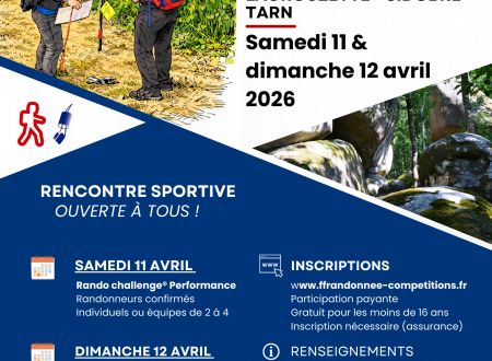 Rando challenge Lacrouzette - Sidobre Tarn 