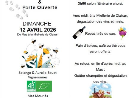 Randonnée et Portes ouvertes du vin au miel 