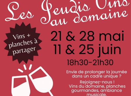 Les jeudis vins du domaine Clavel 