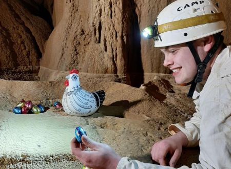 Chasse aux oeufs au coeur de la grotte de Trabuc 