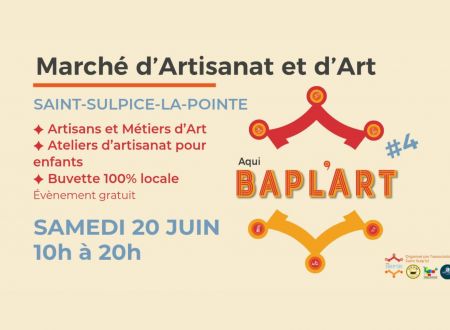 Marché d'artisanat et d'art - Aqui Bapl'art Saint -Sulpice 