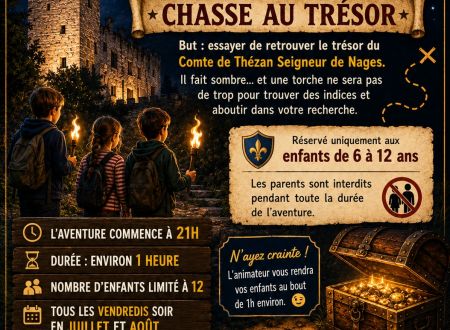 Chasse au trésor nocturne au château de Nages 
