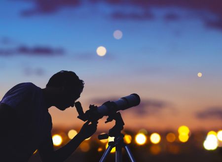 Visite nocturne de la cité médiévale et Observation du ciel 