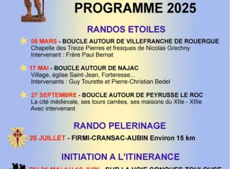 Circuit Pédestre Guidé vers Compostelle : Boucle autour de Najac 