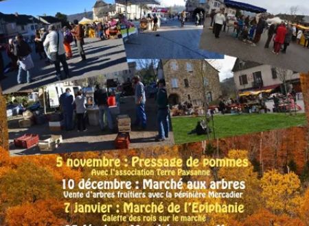 Marché de Najac le dimanche matin 