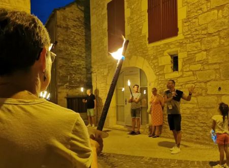 Visite nocturne de Villeneuve-d'Aveyron 