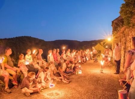 Visite nocturne de Najac 