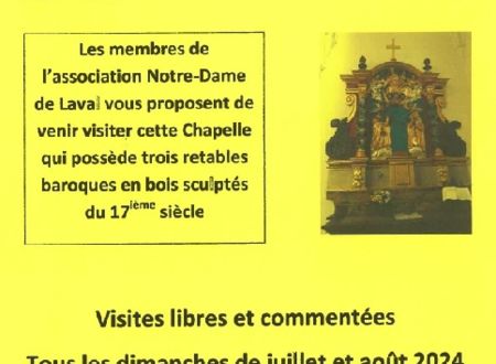 Visite de la chapelle Notre Dame de Laval 