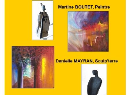 Les sculptures de Danielle Mayran et les peintures de Martine Boutet 