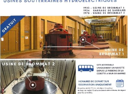 Visite des usines hydroélectriques souterraines Brommat 1 et 2 