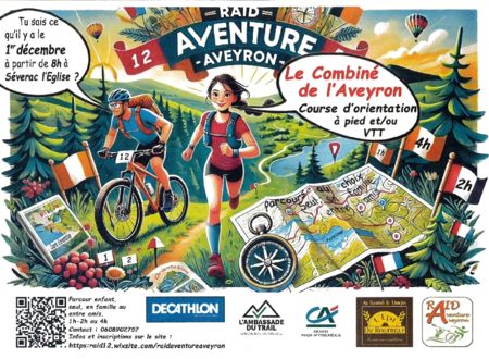 Le Combiné de l'Aveyron : course d'orientation à pied et/ou VTT à Sévérac l'Eglise 