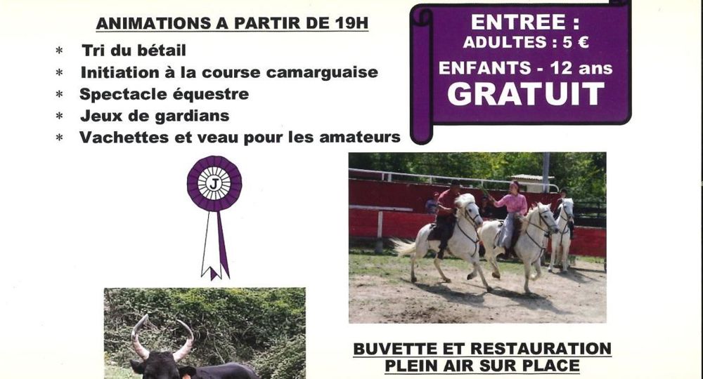 Soirée camarguaise à la manade du Joncas_Saint-André-d'Olérargues