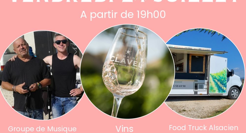 Soirée Bar à Vins au domaine Clavel_Saint-Gervais