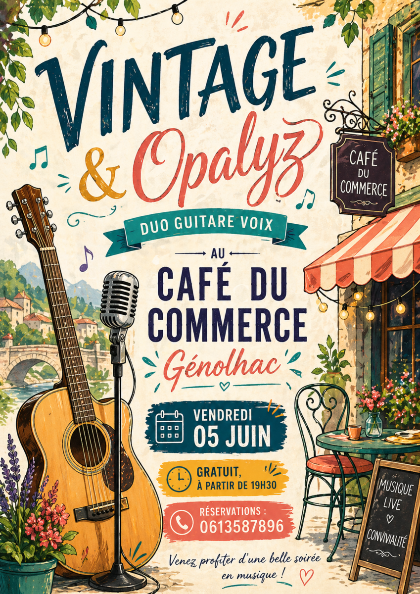 Conceet au Café du commerce_Génolhac