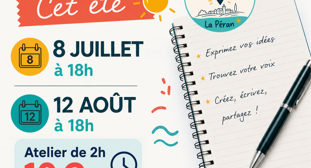 Atelier d’écriture créative