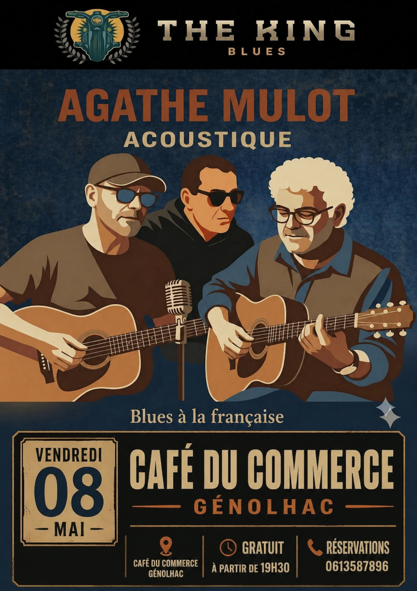 Concert de Blues à la française au Café du Commerce_Génolhac