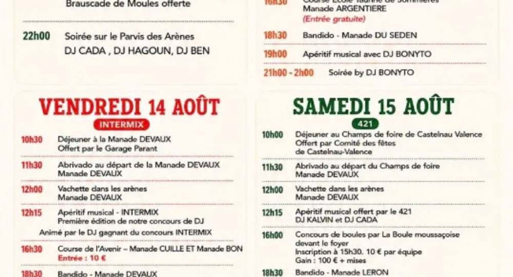 Fête votive -Moussac_Moussac