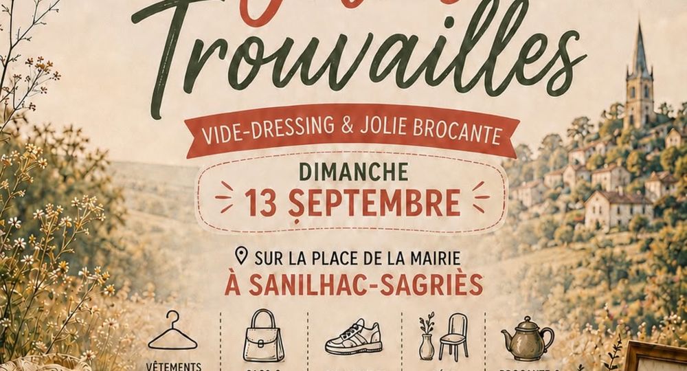 Affiche marché des trouvailles