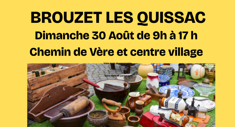 AFFICHE VIDE GRENIER