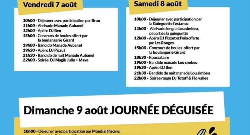 Fête votive_La Calmette