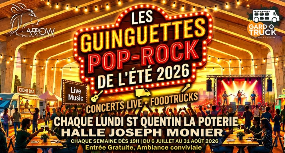 Les guinguettes Pop-Rock de l'été 2026