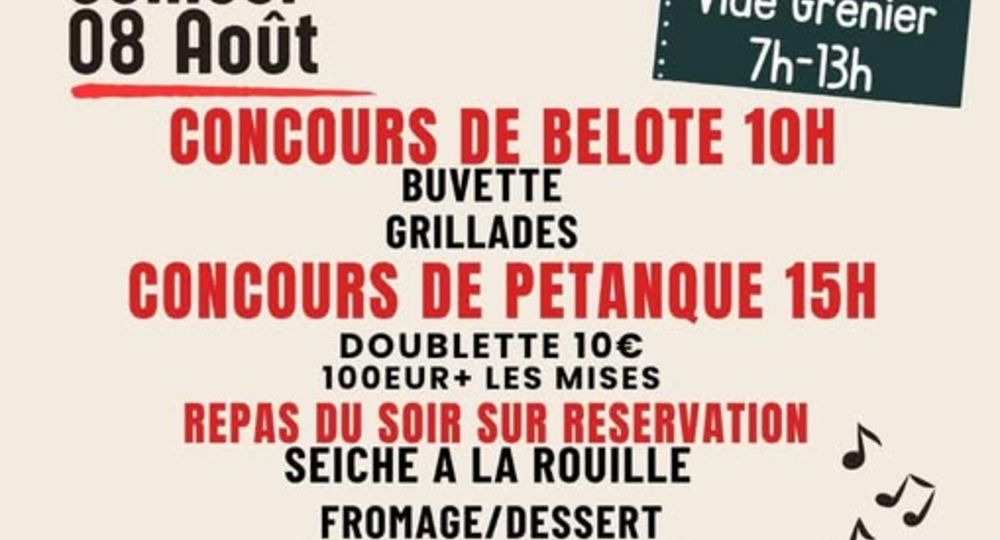 Affiche fete bouquet
