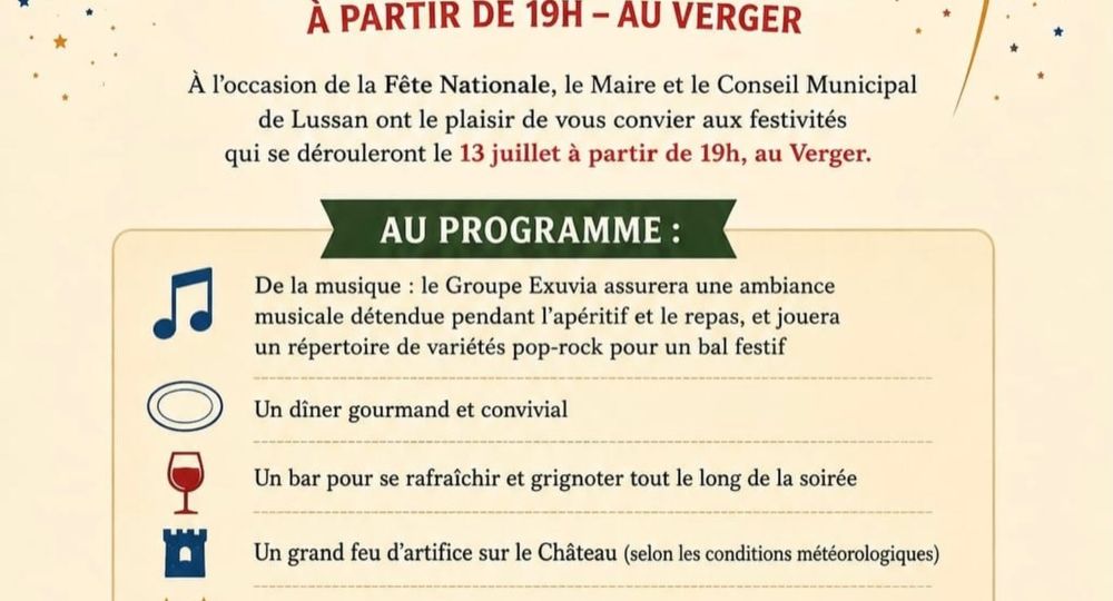Fête Nationale de Lussan_Collias