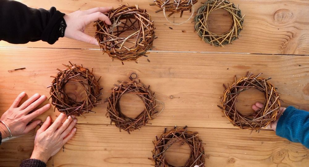 Envolée Vannières - Tressage roue à oiseaux_Vallabrègues