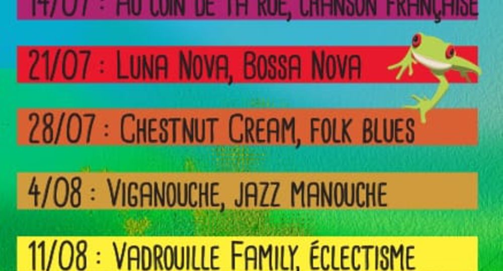 programmation des concerts