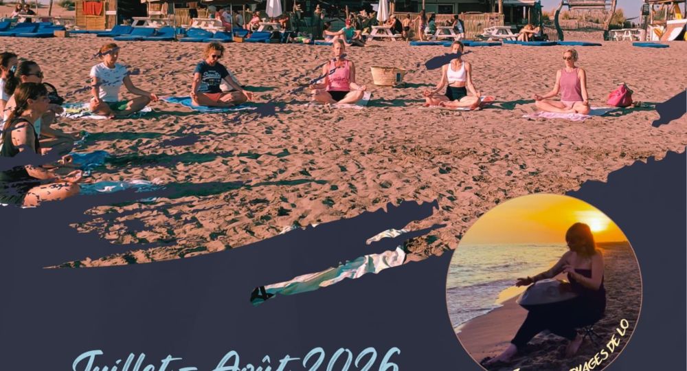 Effet Yoga à l'Oyat plage_Le Grau-du-Roi