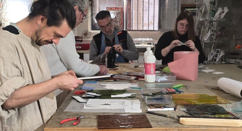 Stage : Vitraux Cluz - Nathalie Falaschi - stages vitraux_Ners