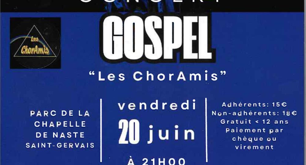 Concert Gospel par la chorale Les Choramis_Saint-Gervais