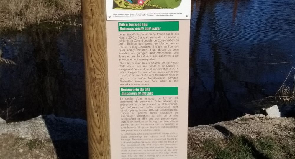 Sentier d'interpretation de l'étang de la Capelle Masmolène_La Capelle-et-Masmolène