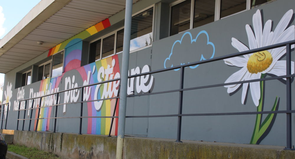 Fresque - Ecole Pompidou Pic d'Etienne_Vauvert