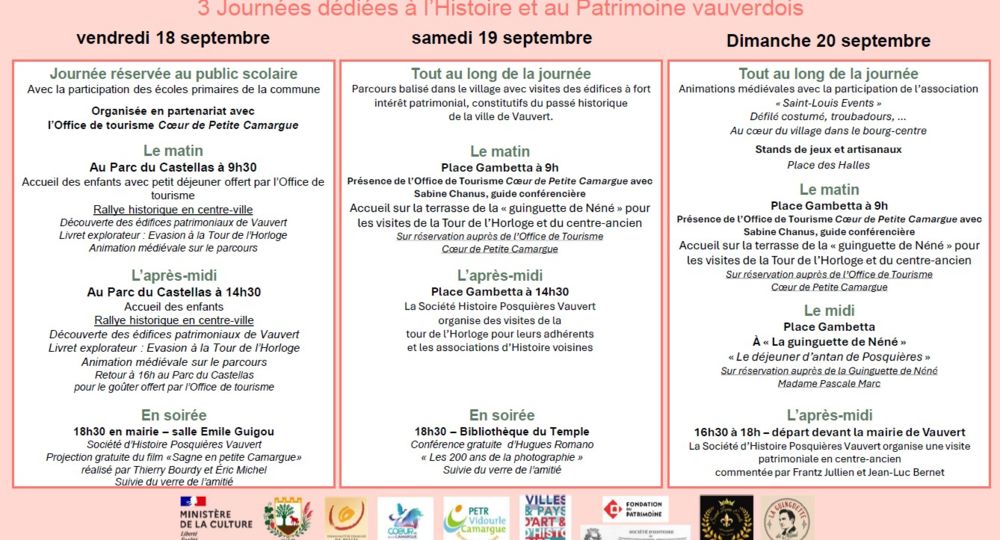 Journées Européennes du patrimoine - Vauvert_Vauvert