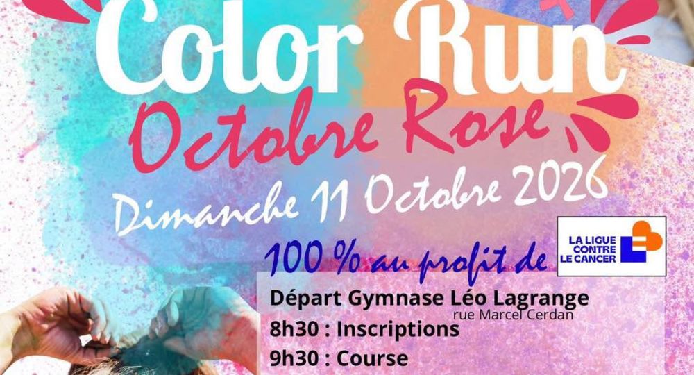 Color run octobre rose à Laudun_Laudun-l'Ardoise