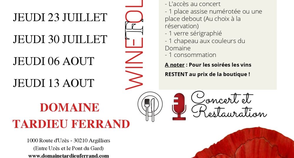 Les soirées vigneronnes - Domaine Tardieu Ferrand_Argilliers