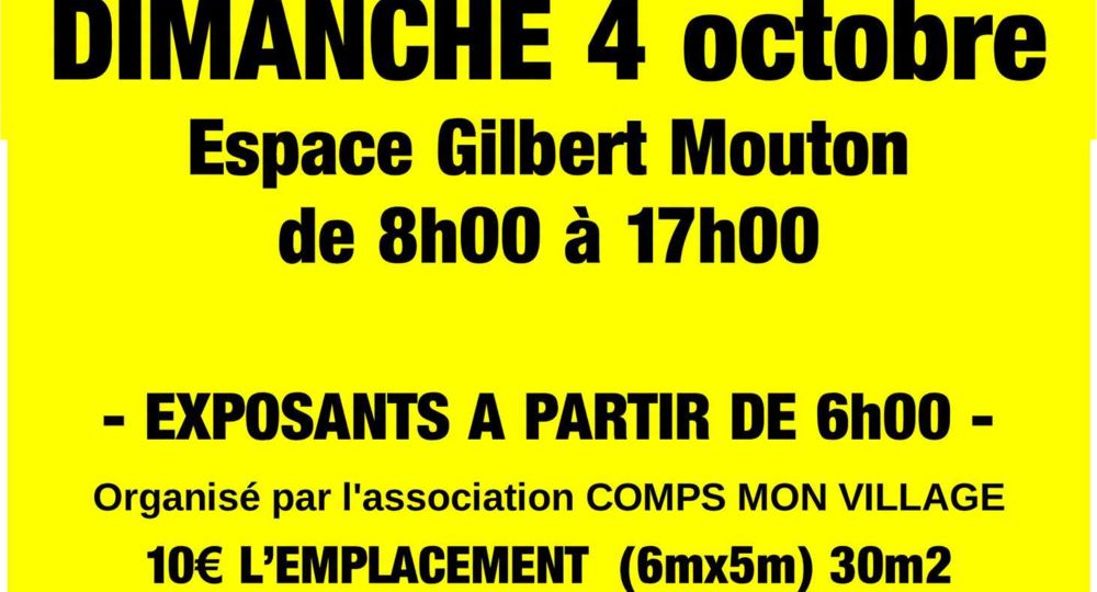 Vide-greniers à Comps_Comps
