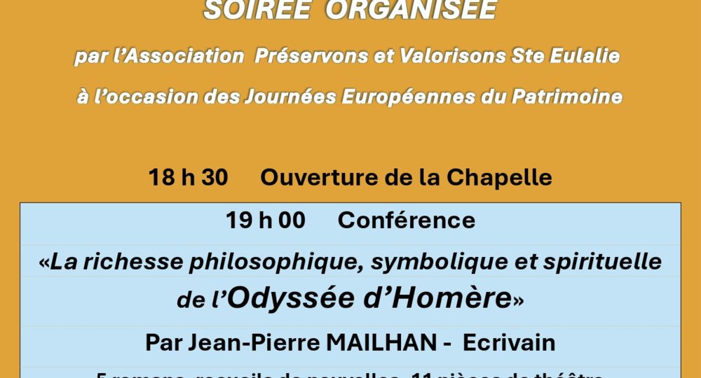 Conférence - La richesse philosophique, symbolique et spirituelle d'Odyssée d'Homère