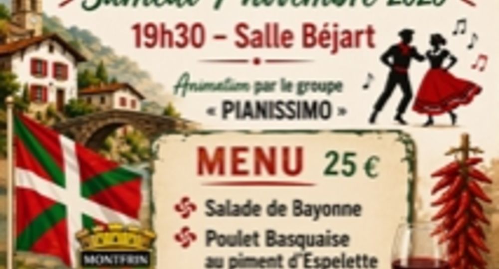 Repas avec Soirée Dansante - Téléthon_Montfrin