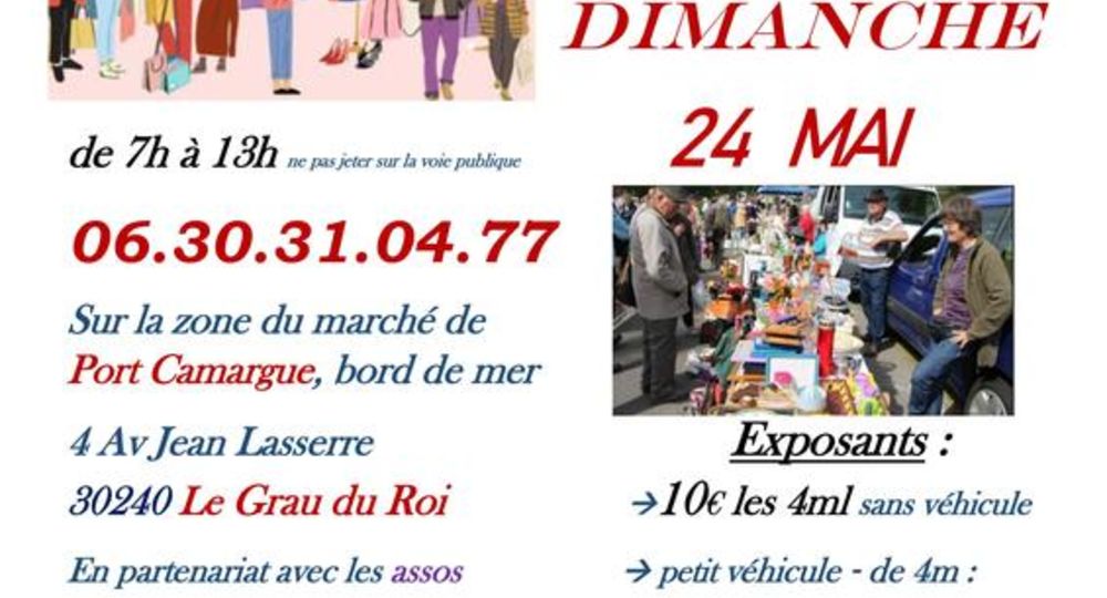 Vide grenier par les associations locales_Le Grau-du-Roi