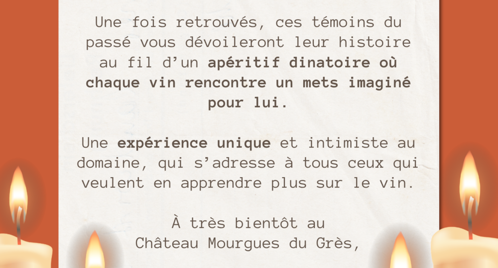 Mystère des Vieux Millésimes - Soirée accords mets & vins_Beaucaire
